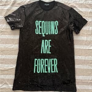 Taylor Swift NWT (bag) | black "Sequins Are Forever" tunic dress  | size Small
